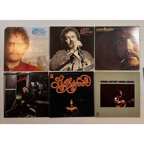 Gordon Lightfoot Vinyl LP Lot Set of 6 •  Sunday Concert, Old Dan’s Records - Picture 1 of 13